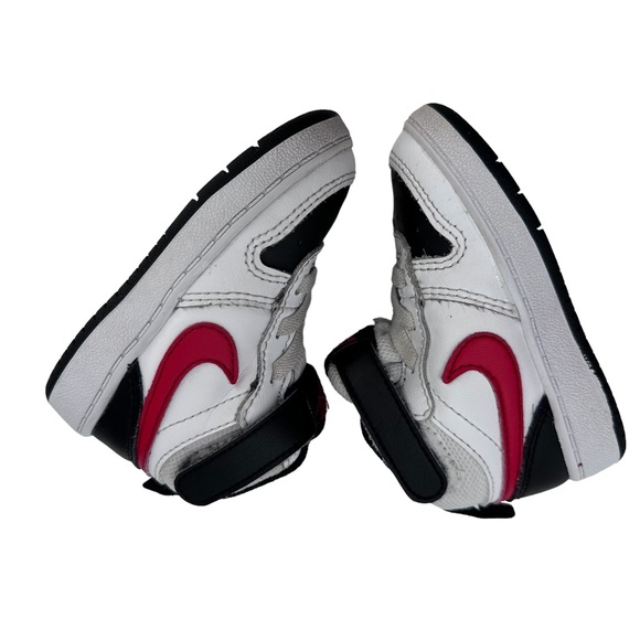 Nike Court Borough Mid White/Black/Red Toddler Size 5C - Picture 5 of 6